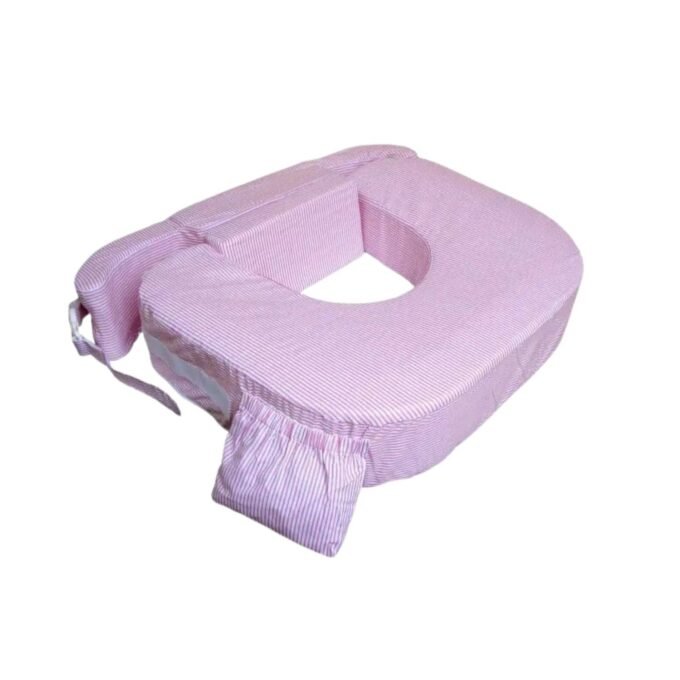 My Brest Friend dvynių žindymo pagalvė (rožiniai dryžiai) kūdikio žindymas pagalba žindymui kaip žindyti kūdikį specialistų rekomenduoajma žindymo pagalvė Mylu.lt produktai žindymui geriausia žindymui dvynių žindymas