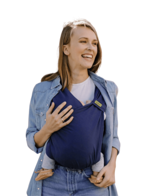Boba Bliss nešioklė mėlyna sertifikuota nešioklė patogi nešioklė sveika klubams nešioklė žindymas su nešiokle Mylu.lt kūdikių nešiojimas