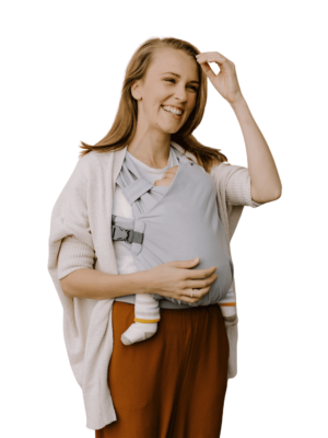 Boba Bliss nešioklė pilka sertifikuota nešioklė patogi nešioklė sveika klubams nešioklė žindymas su nešiokle Mylu.lt kūdikių nešiojimas