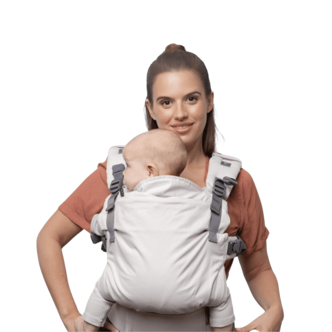 Boba X nešioklė (0-36 mėn) - kreminė smėlio sertifikuota nešioklė patogi nešioklė sveika klubams nešioklė žindymas su nešiokle Mylu.lt kūdikių nešiojimas vaikų nešiojimas