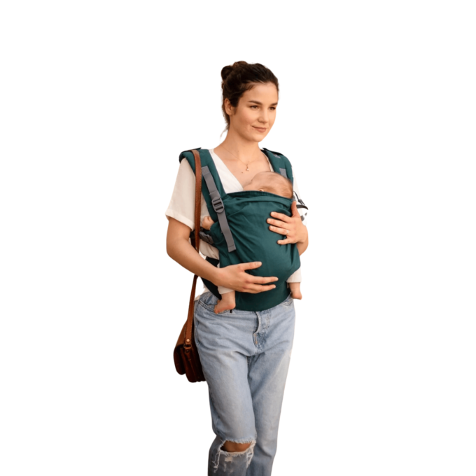 Boba X nešioklė (0-36 mėn) - smaragdinė sertifikuota nešioklė patogi nešioklė sveika klubams nešioklė žindymas su nešiokle Mylu.lt kūdikių nešiojimas vaikų nešiojimas