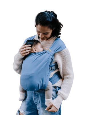 Boba Bliss nešioklė vintažinė mėlyna nešioklė patogi nešioklė sveika klubams nešioklė žindymas su nešiokle Mylu.lt kūdikių nešiojimas