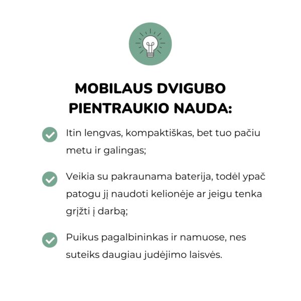 Spectra 9 Plus įkraunamas mobilus dvigubas elektrinis pientraukis Spectra prientraukis Mylu.lt patarimai žindymui pieno nutraukimas pagalba žindymui