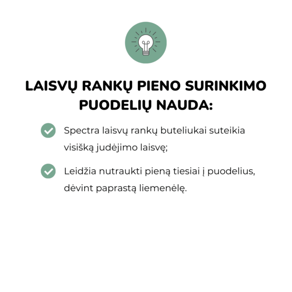 Spectra laisvų rankų pieno surinkimo puodelių (2 vnt.) rinkinys (28 mm) Spectra puodeliai Spectra prientraukis Mylu.lt patarimai žindymui pieno nutraukimas pagalba žindymui