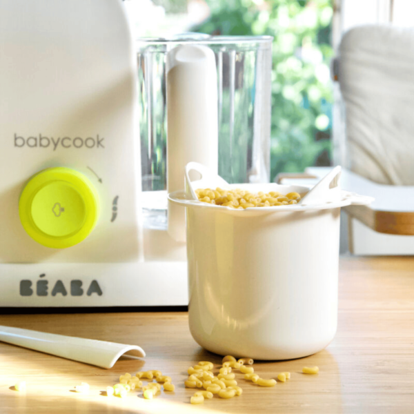 Beaba Babycook Solo Beaba Babycook Duo trintuvas-garintuvas grūdų virimo priedas makaronų virimo priedas kūdikio primaitinimas vaiko mityba maisto ruošimas kūdikiui