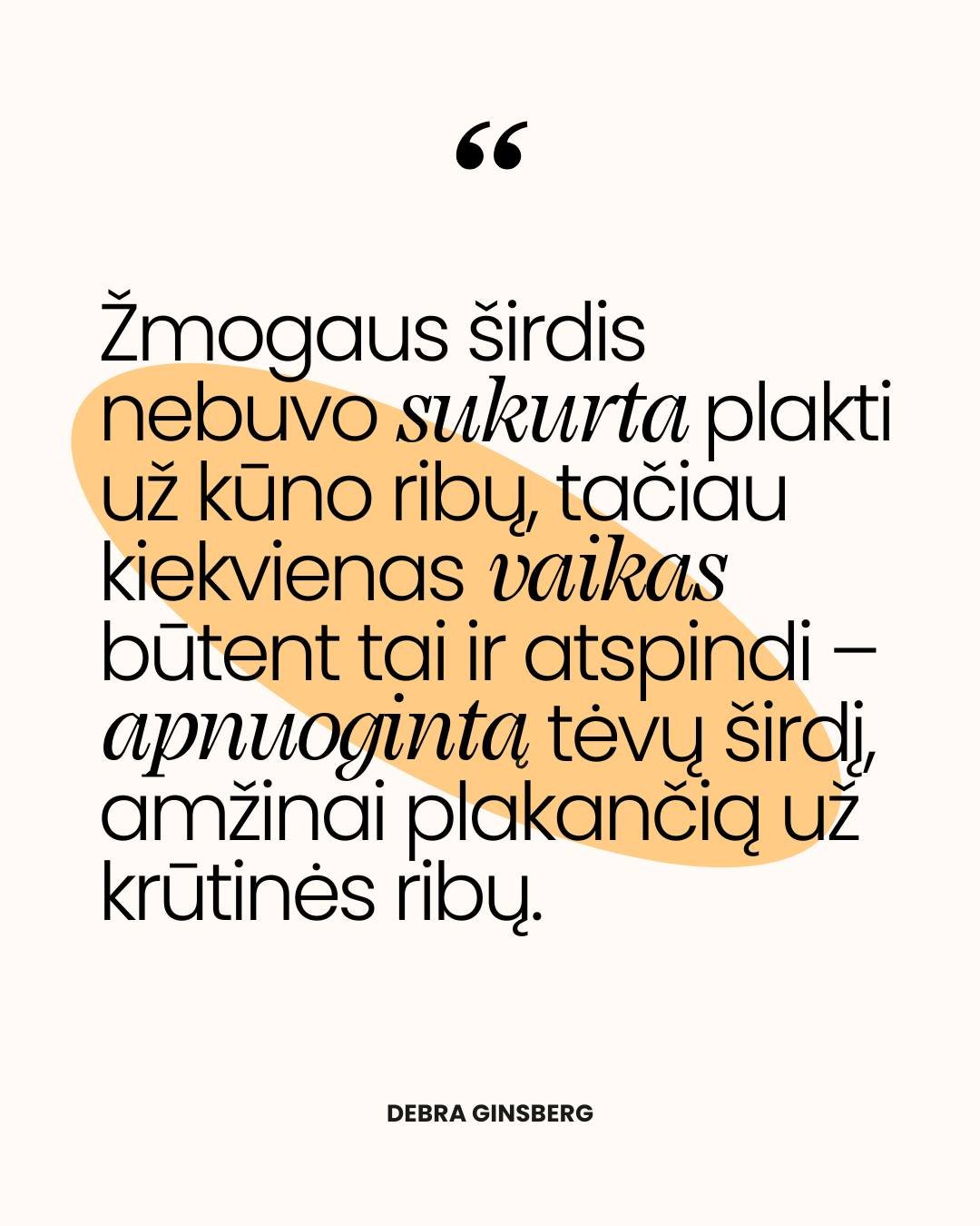 Kai gimsta vaikas, širdis išeina pasivaikščioti be šarvų. Ji bijo labiau, myli giliau, džiaugiasi garsiau… ir niekada nebegrįžta atgal. 💛

Tėvystė – tai gyvenimas su širdimi ant delno: trapiai, drąsiai, iš tikrųjų.

- Mylu.lt komanda 🤍

#mylu #mylult #motinyste #tevyste #RIEtevyste #palaikymasmamoms #mama #pagarbitevyste #pavyzdys #motinyste