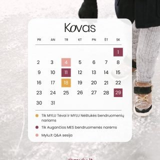 MYLU.LT RE(N)GINIAI KOVĄ. Šį mėnesį jūsų laukia: 4 privatūs pokalbiai tik MYLU Tėvai ir Augančios MES bendruomenių nariams, 🤳 1 Mylu.lt Instagram Q&A LIVE sesija!
🏅 Su MYLU Tėvai prenumeratoriais bendrausime nuotoliniame bendruomenės palaikymo rate „Kas man rūpi”. 😉
👫 Su grupės Augančios MES prenumeratorėmis susitiksime nuotoliniame ir gyvame susitikimuose bei visą mėnesį dalyvausime knygų klubo aptarime!
🤳Kovą Mylu.lt Instagram LIVE Q&A sesijoje išgirsite miego konsultantės atsakymus į jūsų klausimus apie visus neraminančius jūsų mažylio miego klausimus.
Prie mūsų prenumeratų galite prisijungti www.mylu.lt arba per nuorodą bio!
- Mylu.lt komanda 🤍
Kad geriau suprastume | @mylu.lt
#mylu #mylult #motinyste #mylurenginiai #laukiuosi #nestumas #laukiuosipirmagimio #mylunestukes #nestuke #mylugrupe #pirmikartai #seima #motinairvaikas #myluprenumerata #mylutevai #mylutevai #tėvystė #motinystė #vaikas #kudikis #tevupalaikymas #vaikuauginimas #vaikas #vaikai #tetis #mama #mylultseminarai #myluseminarai #mylutevai