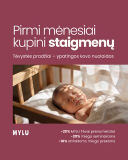 🌙 Pirmi mėnesiai su kūdikiu prasideda nuo žinių ir tinkamų sprendimų.

Naujiems tėvams dienos (ir naktys!) gali būti kupinos klausimų. Kad šis etapas būtų šiek tiek lengvesnis, visą kovą taikome specialias nuolaidas:

✨ –20 % MYLU Tėvai prenumeratai su specialistų palaikymu
✨ –20 % visiems kūdikių miego seminarams
✨ –10 % atrinktoms miego prekėms

Nes kartais ramiau miegoti padeda ne tik mažyliui skirti sprendimai, bet ir aiškumas bei palaikymas tėvams.

👉 Pasirūpinkite ramesne savo tėvystė ar motinyste jau dabar www.mylu.lt!

- Mylu.lt komanda 🤍

#mylu #mylult #mylutevai #mylutevaiprenumerata #motinyste #naujagimiomiegas #kudikiumiegas #tėvystė #motinystė #vaikas #miegas #miegopelytes #kudikiumiegas #vaikumiegas #tevumiegas #darzelinukumiegas #auginimas #vaikuauginimas #gerasmiegas #kokybiskasmiegas #miegoprekes #purflo #purflogultukas #baltasistriuksmas