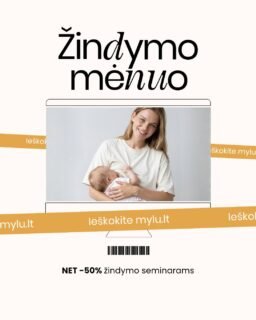 💙 Žindymo mėnuo – puiki proga ir pasirūpinti savimi, ir gauti patikimą specialistų pagalbą.

Rugpjūtį mylu.lt jūsų laukia ypatingi pasiūlymai mamoms, kurios žindo, ruošiasi žindyti, maitina nutrauktu pienu, planuoja nujunkymą ar renkasi maitinimą mišiniu.

✨ -50% nuolaida IBCLC žindymo konsultantės Eglės Gurčinės seminarams:

🤱 Žindymas
🍼 Maitinimas nutrauktu pienu
🌿 Nujunkymas

✨ Taip pat -50% nuolaida akušerės Ilonos Grigutienės seminarui apie maitinimą mišiniu.

Tai seminarai, kuriuose rasite aiškius atsakymus, praktiškus sprendimus ir moksliškai pagrįstą informaciją, padedančią jaustis ramiau kiekviename maitinimo etape.

👉 Pasiūlymai galioja tik šį mėnesį, tad nepraleiskite progos apsilankyti www.mylu.lt.

#mylu #mylult #Žindymomėnuo #žindymas #nujunkymas #maitinimasnutrauktupienu #motinystė #kūdikis #laukiuosi #nėštumas #mylultseminarai