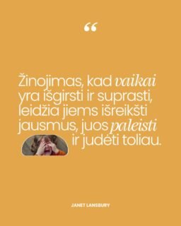 „Išgirsti“ vaiką nereiškia sutikti su jo elgesiu ar skubėti išspręsti problemą.

Pagarbios tėvystės (ang. RIE) požiūriu, pirmiausia verta pasistengti priimti vaiko jausmus tokius, kokie jie yra – be skubinimo nusiraminti, be bandymo nukreipti dėmesį ar paneigti jo išgyvenimus.

Kai vaikas jaučia, kad jo emocijos yra matomos ir priimamos, jis pamažu išmoksta jas išgyventi, o ne jų bijoti ar slopinti. Būtent taip kuriamas emocinis saugumas, pasitikėjimas savimi ir tvirtas ryšys su suaugusiuoju.

Kartais didžiausia dovana, kurią galime duoti vaikui yra tiesiog mūsų ramus buvimas šalia. 💛

- tėvystės koučerė Dovilė Šafranauskė @pagarbitevyste

#mylu #mylult #RIE #JanetLansbury #pagarbitevyste #vaikoemocijos #rysyssuvaiku #emocinissaugumas #tevyste