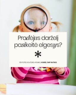 „Darželyje viskas puiku, auklėtoja sako, kad jis šauniai tvarkosi. Tai kodėl grįžus namo – ašaros, pyktis ir atrodo, kad niekas netinka?“ 😯

Jei atpažįstate savo vaiką – neskubėkite išsigąsti. Toks elgesio pasikeitimas pradėjus lankyti darželį yra labai dažnas!

Darželyje vaikas stengiasi prisitaikyti, seka taisykles, priima daugybę naujų patirčių. O grįžęs namo pagaliau gali nuleisti garą. Juk namai – saugi vieta, kur nereikia visą laiką būti „geram“. 🤍

Todėl daugiau ašarų, pykčio, kabinimosi į tėvus ar didesnio dėmesio poreikio nebūtinai reiškia, kad vaikui darželyje blogai. Kartais tai tiesiog reiškia: „Su tavimi galiu būti savimi.“

✨ Ką galite padaryti jūs?

👨‍👩‍👧‍👦 Skirkite vaikui daugiau laiko ir artumo.
👨‍👩‍👧‍👦 Priimkite jo jausmus, o ne bauskite už juos.
👨‍👩‍👧‍👦 Ir nepamirškite pasirūpinti savo ramybe – vaikas labai gerai jaučia jūsų įtampą.

💥 Visą rugpjūtį seminarą „Pasiruošimas darželiui ir adaptacija (1–6 m.)“ galite įsigyti su NET –50 % nuolaida. Seminarą rasite mylu.lt arba per nuorodą BIO.

Pasidalinkite komentaruose – ar/kaip jūsų vaiko elgesys pasikeitė pradėjus darželį?

- tėvystės koučerė Dovilė Šafranauskė🤍 

#mylu #mylult #pagarbitevyste #motinyste #tevysteskoucingas #tėvystė #vaikas #vaikuauklejimas #patarimaitevams #darzelis #darzelioadaptacija #adaptacija #emocinėveikata
