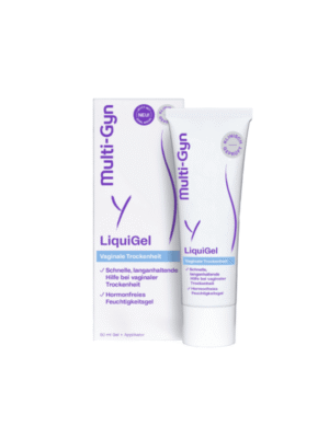 Multi-Gyn LiquiGel gelis, 50ml makšties sausumas lubrikantas natūralus gelis makščiai moters higiena menopauzė nėštumas žindymas