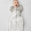 Love to dream™ miegmaišis 2 etapas - su nuimamomis rankovėmis (2.5 TOG) (6-8,5 kg) M dydis miegmaišis kūdikiui kūdikio miegmaišis kūdikio miegas