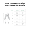 Love to dream™ pižama 3 etapas - su ilgomis rankovėmis (2.5 TOG) vaikų miegas vaiko miego apranga