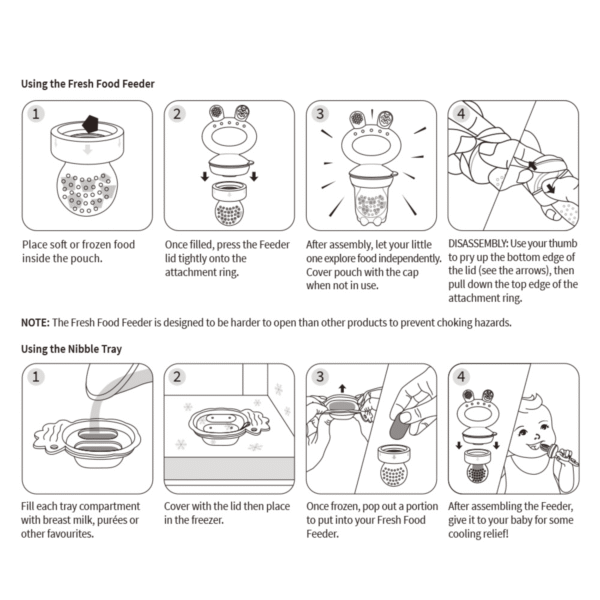 Haakaa šviežio maisto maitintuvas Mini kombo naujagimio žindymas kūdikio žindymas kūdikio primaitinimas kieto maisto maitintuvas mamos pieno maitintuvas Mylu.lt produktai žindymui