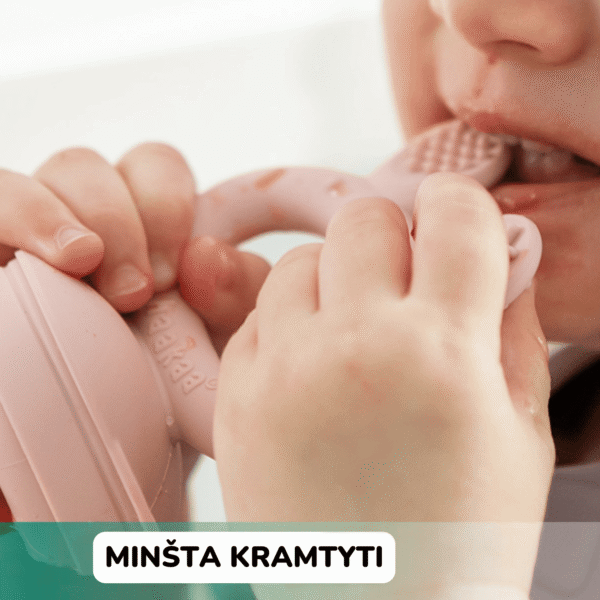 Haakaa šviežio maisto maitintuvas Mini kombo naujagimio žindymas kūdikio žindymas kūdikio primaitinimas kieto maisto maitintuvas mamos pieno maitintuvas Mylu.lt produktai žindymui