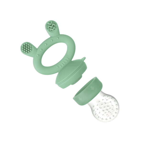 Haakaa šviežio maisto maitintuvas Mini kombo naujagimio žindymas kūdikio žindymas kūdikio primaitinimas kieto maisto maitintuvas mamos pieno maitintuvas Mylu.lt produktai žindymui