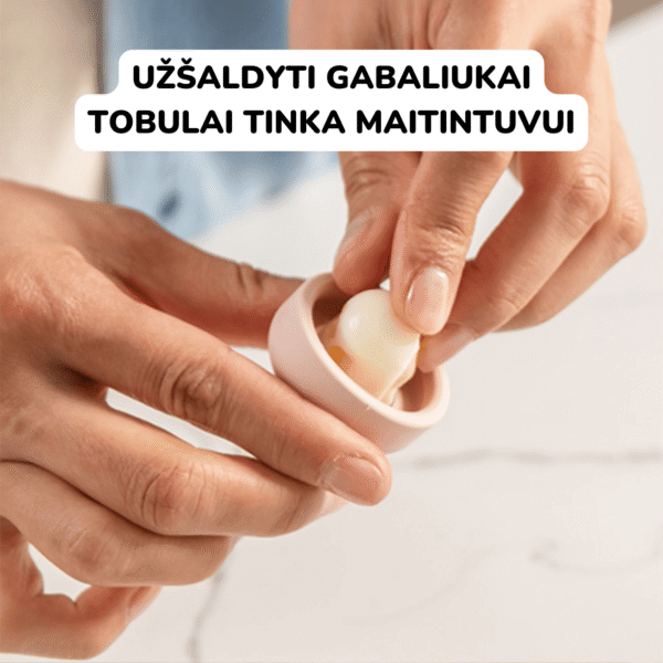 Haakaa šviežio maisto maitintuvas Mini kombo naujagimio žindymas kūdikio žindymas kūdikio primaitinimas kieto maisto maitintuvas mamos pieno maitintuvas Mylu.lt produktai žindymui