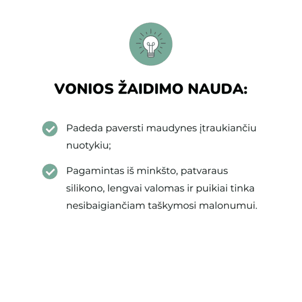 Mushie vonios žaislas vandens malūnėlis Mylu.lt kūdikio lavinimas vaiko lavinimas vonios žaislai vaikams žaidimas vonioje