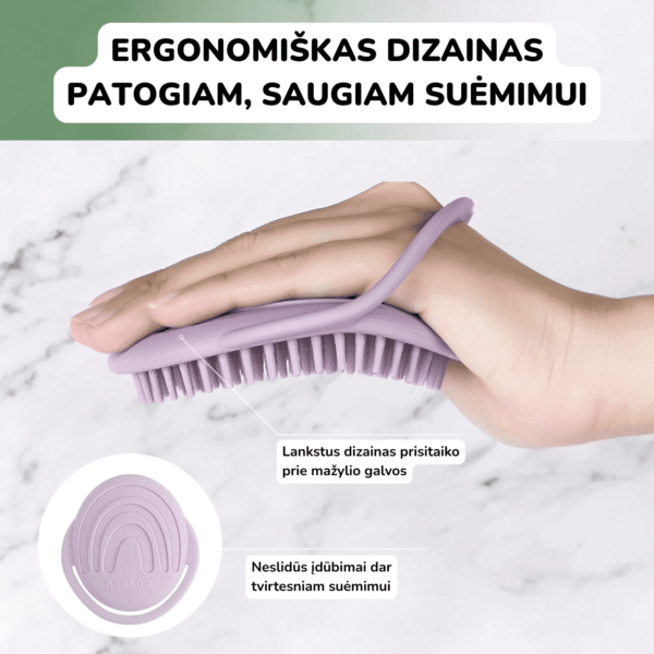 Haakaa silikoninis plaukų šepetys Rainbow kūdikio higiena kūdikio priežiūra Mylu.lt higienos priemonės kūdikiams 10 Haakaa silikoninis plaukų šepetys Rainbow kūdikio higiena kūdikio priežiūra Mylu.lt higienos priemonės kūdikiams