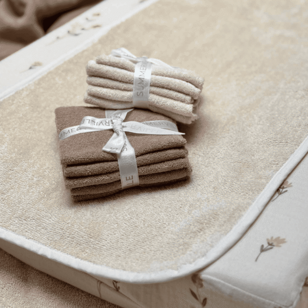 Summerville organinės medvilnės šluostės, 5 vnt.