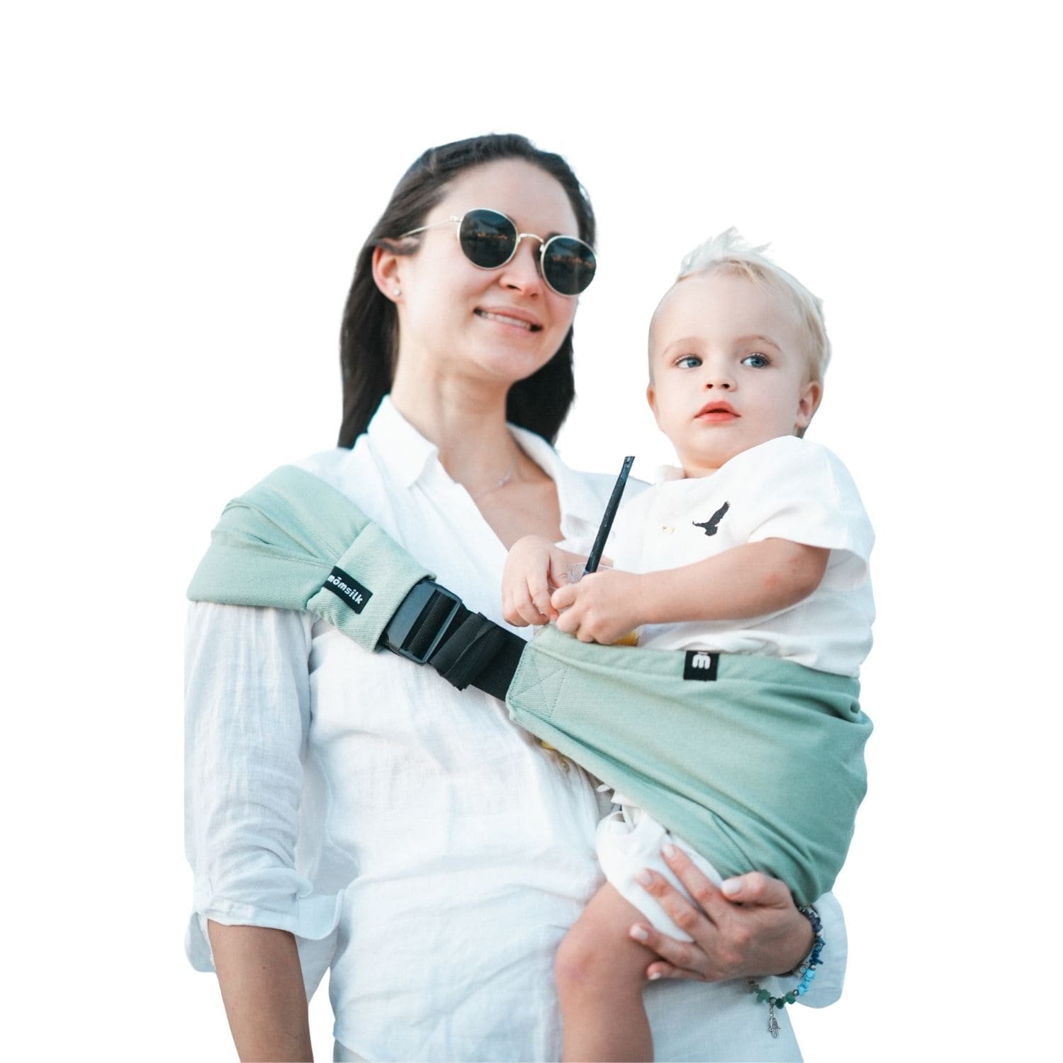 Momsilk nešioklė – sėdynė Momswing (8 – 20 kg) – žalia