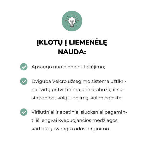 Baboo įklotai į liemenėlę, 120 vnt. įklotai žindant pagalba žindant kūdikio žindymas