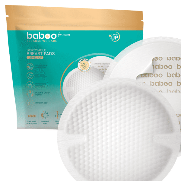 Baboo įklotai į liemenėlę, 120 vnt. įklotai žindant pagalba žindant kūdikio žindymas