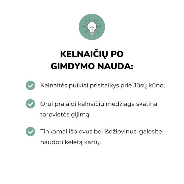 Baboo kelnaitės po gimdymo (2 vnt.), M dydis mamos priežiūra po gimdymo pagalba po gimdymo pogimdyminės kelnaitės