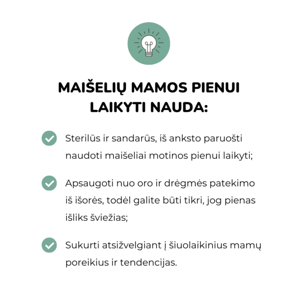 Baboo maišeliai mamos pienui laikyti, 25 vnt, 250 ml maišeliai pieno saugojimui Mylu.lt patarimai žindymui pieno nutraukimas pagalba žindymui