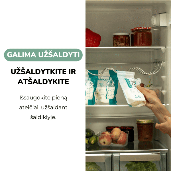 Baboo maišeliai mamos pienui laikyti, 25 vnt, 250 ml maišeliai pieno saugojimui Mylu.lt patarimai žindymui pieno nutraukimas pagalba žindymui