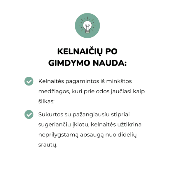 Baboo vienkartinės sugeriančios kelnaitės (5 vnt.) mamos higiena mamos priežiūra po gimdymo kelnaitės po gimdymo pogimdyminės kelnaitės