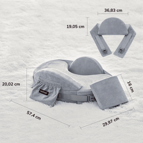 Momcozy CozyPro maitinimo pagalvė kūdikio žindymas kūdikio maitinimas žindymo pagalvė pagalba žindymui kaip žindyti kūdikį Mylu.lt produktai žindymui