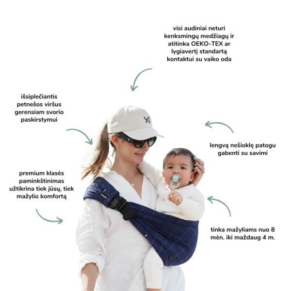 Momsilk nešioklė - sėdynė Momswing (8 - 20 kg) kūdikio nešioklė vaiko nešioklė saugi nešioklė kūdikiui patogi nešioklė kokybiška nešioklė 11 Momsilk nešioklė - sėdynė Momswing (8 - 20 kg) kūdikio nešioklė vaiko nešioklė saugi nešioklė kūdikiui patogi nešioklė kokybiška nešioklė